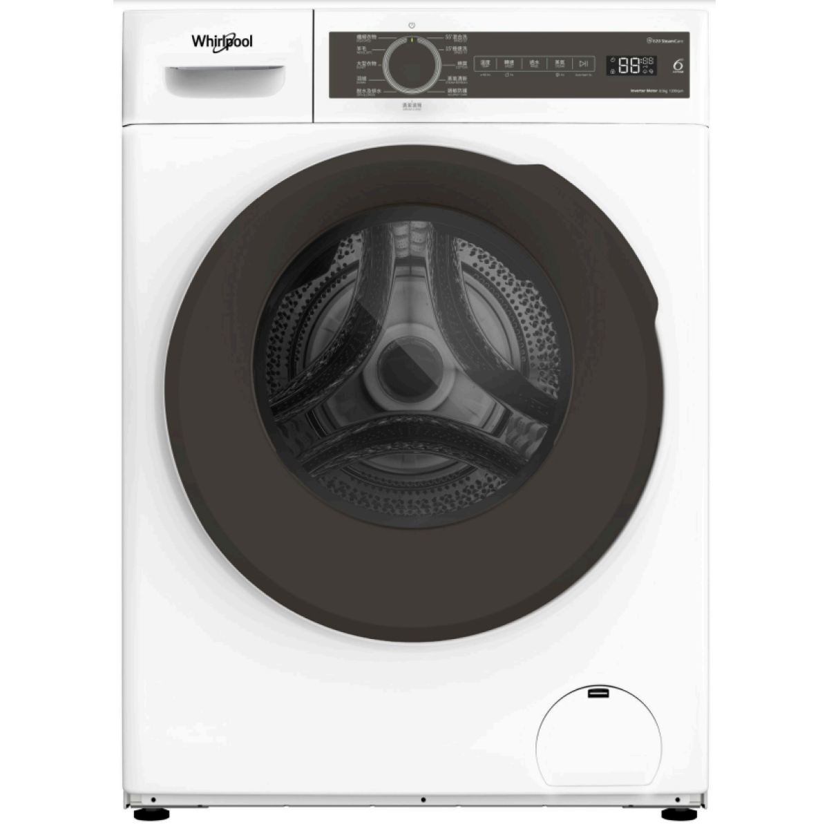 Whirlpool 惠而浦 FWPB28502GW 8.5公斤 1200轉 820SteamCare 前置式洗衣機 (免飛頂)
